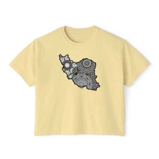 Iran Map Women's Boxy Tee