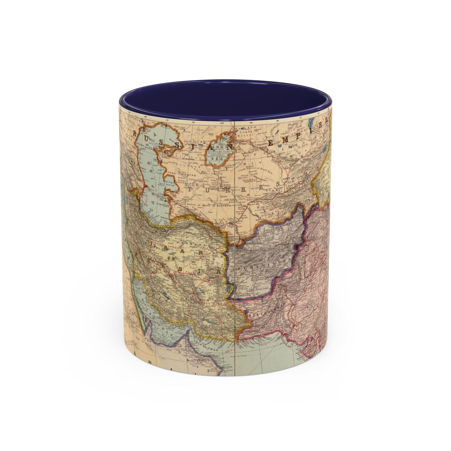 Map of Iran Ceramic Mug