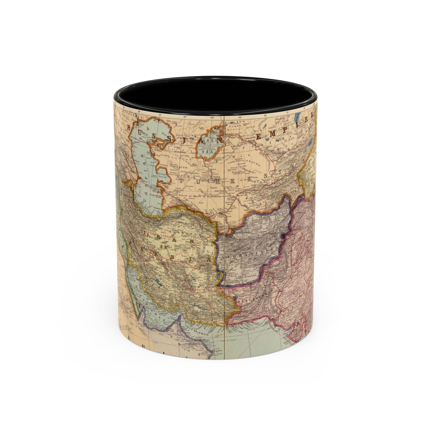 Map of Iran Ceramic Mug