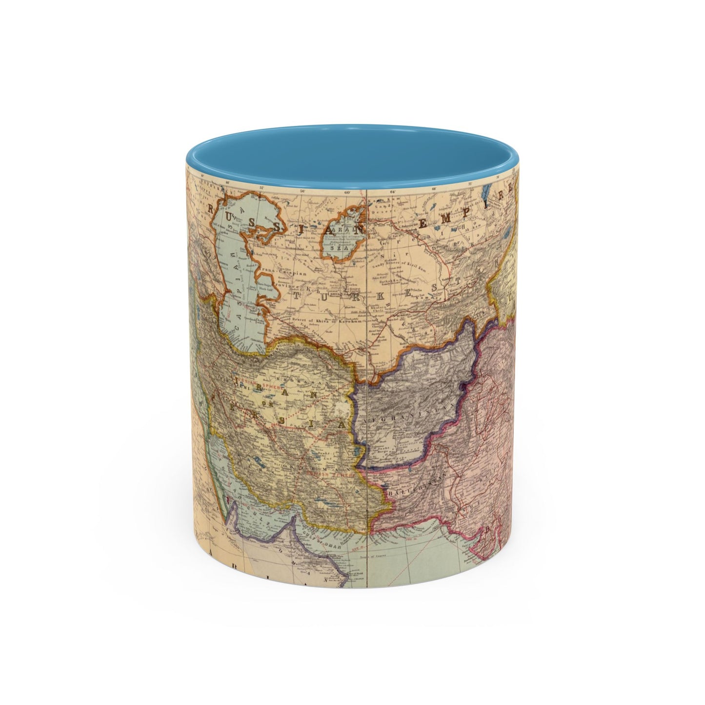 Map of Iran Ceramic Mug