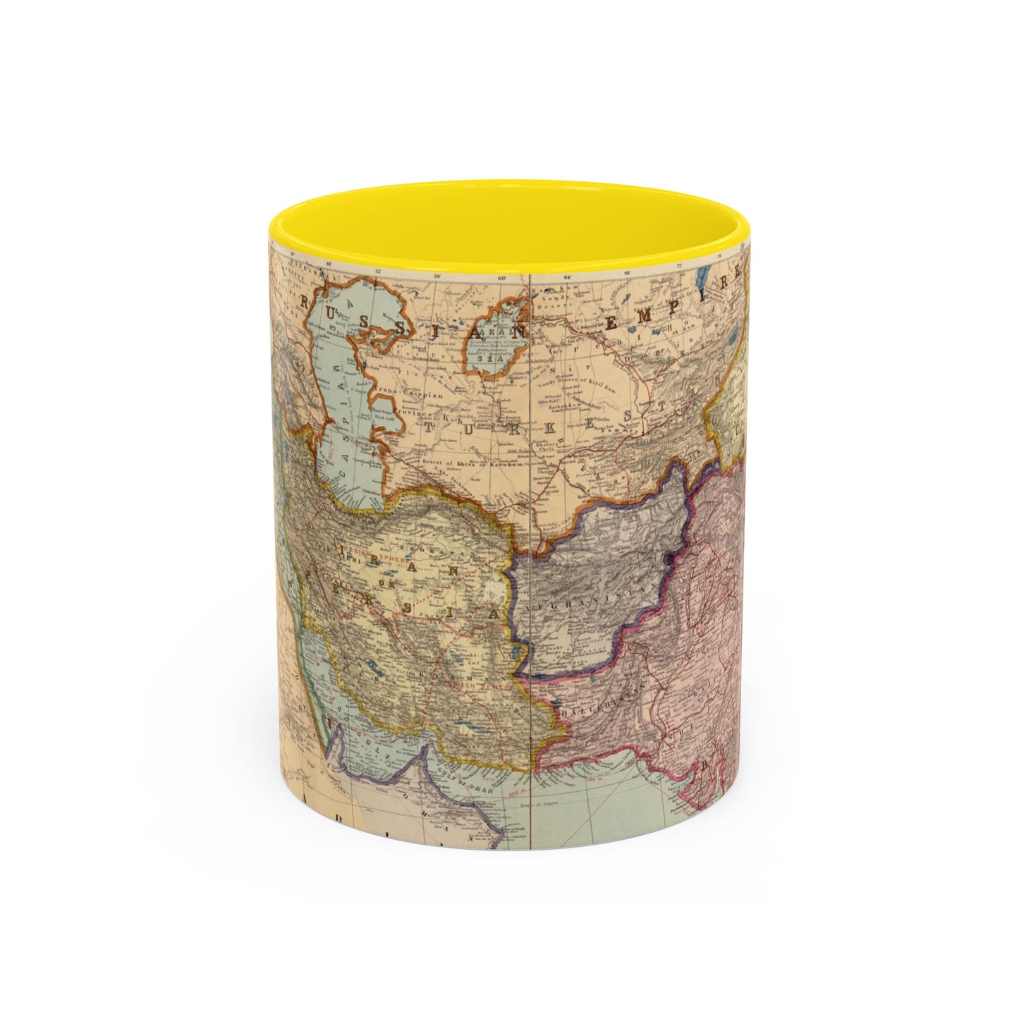 Map of Iran Ceramic Mug