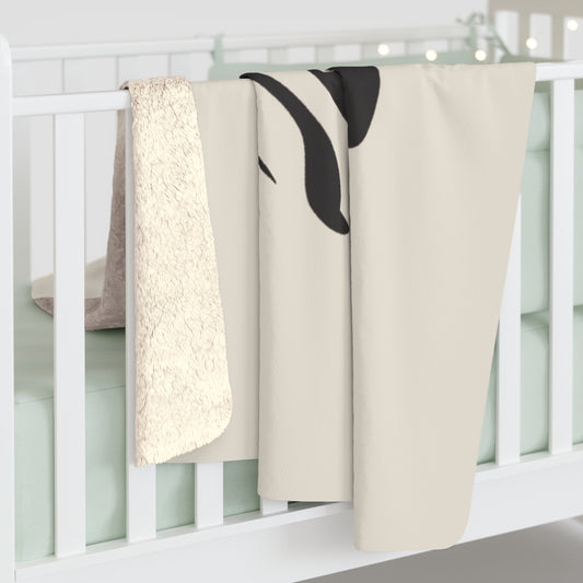 Persian Calligraphy Sherpa Blanket