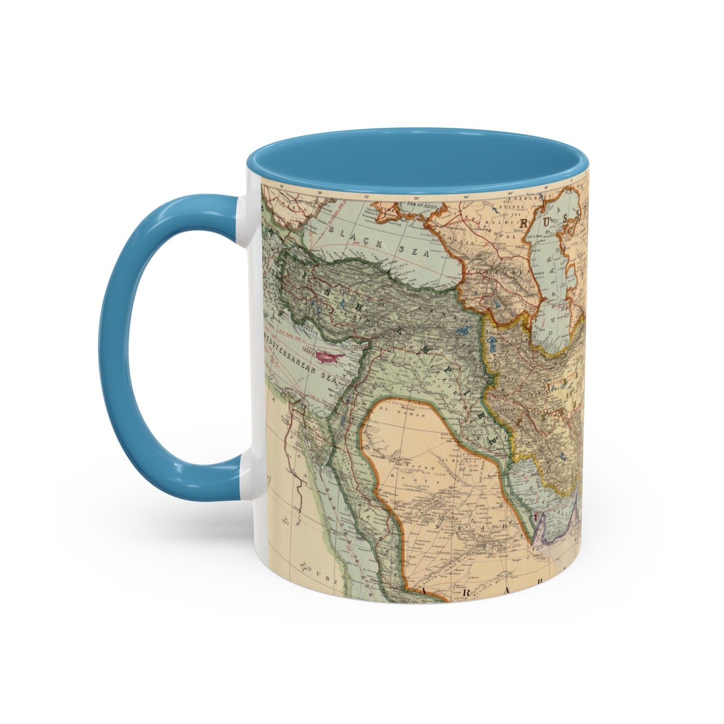 Map of Iran Ceramic Mug