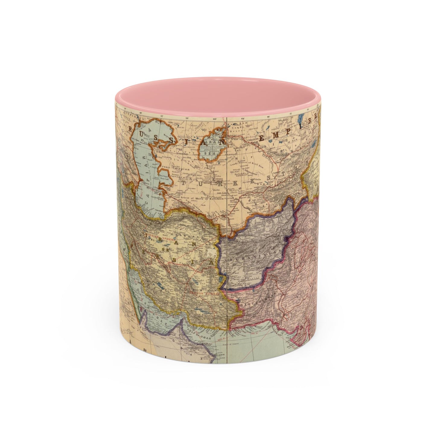 Map of Iran Ceramic Mug