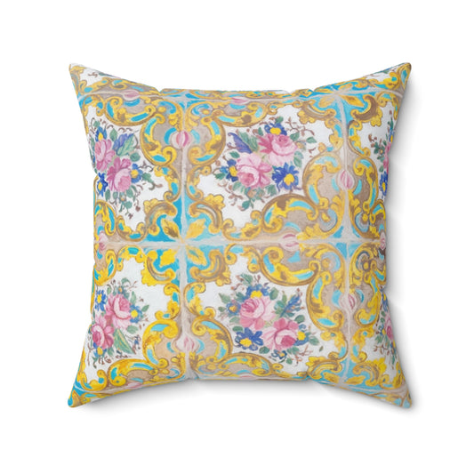 Tile Garden Decorative Pillow