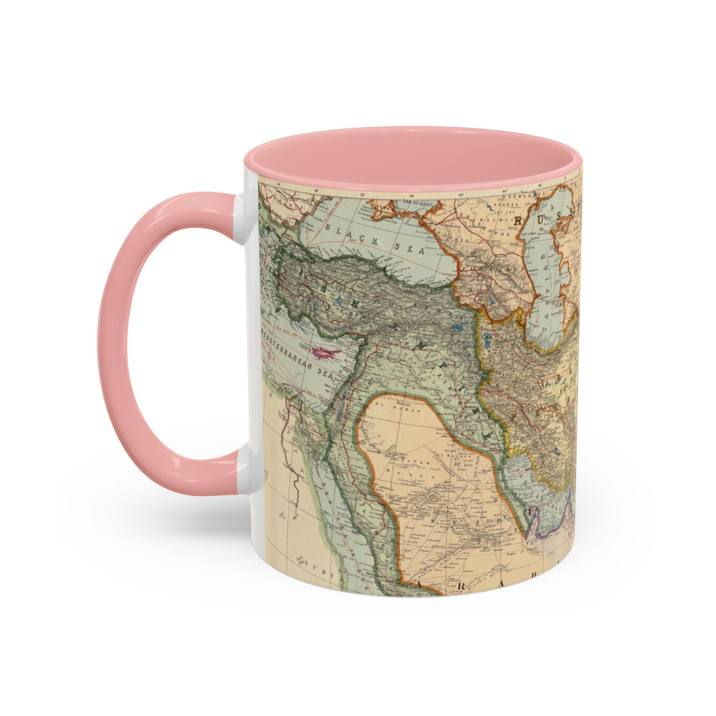 Map of Iran Ceramic Mug