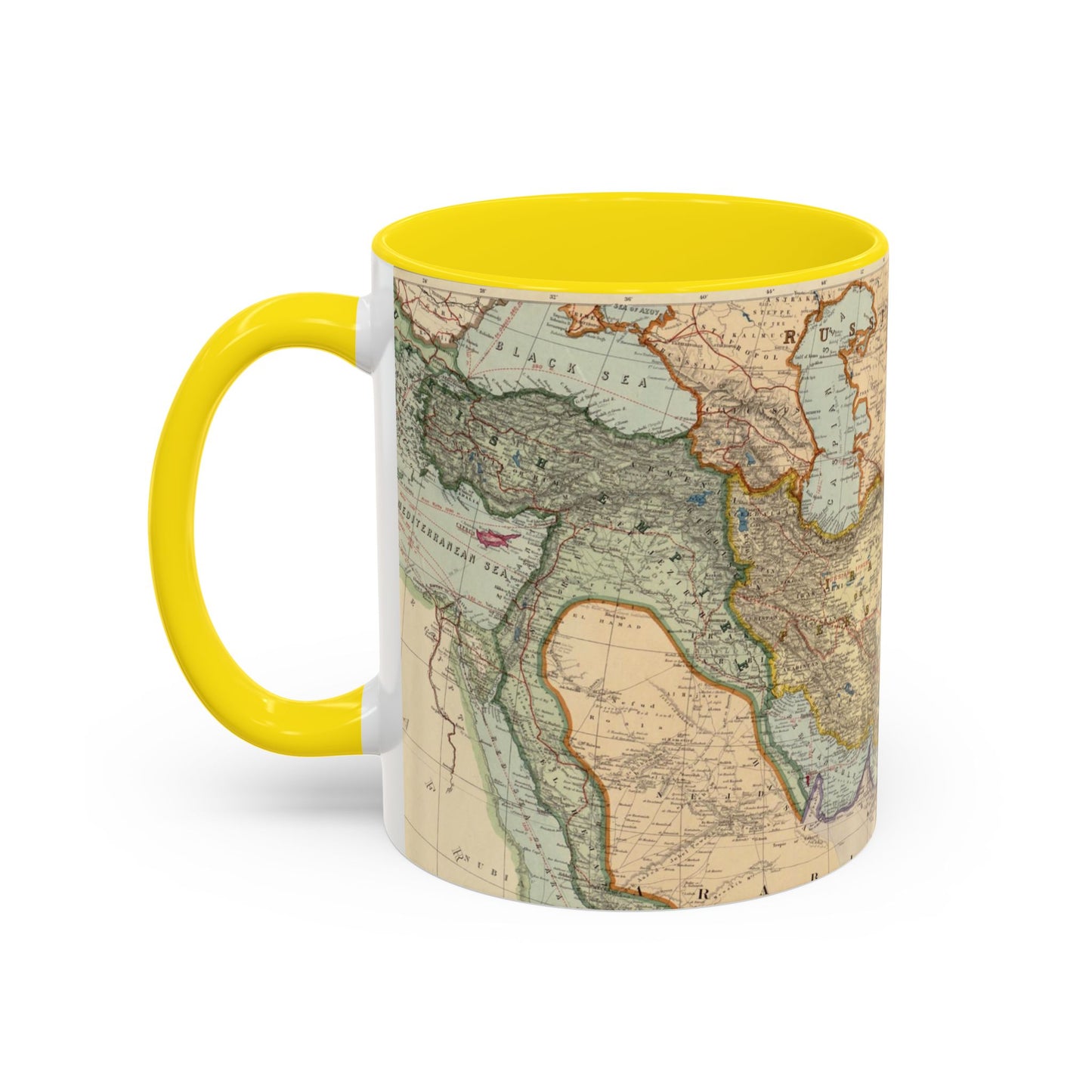 Map of Iran Ceramic Mug
