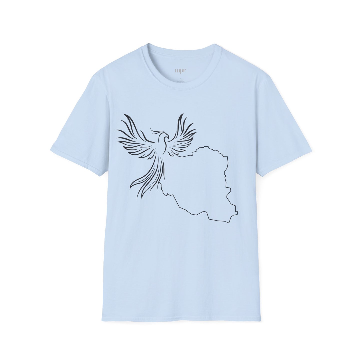 Iran Map and Simorgh Unisex T-Shirt