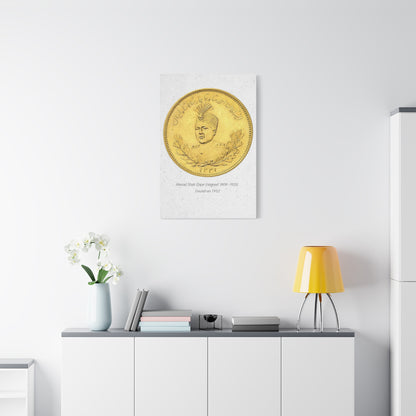 Pahlavi Coin Matte Canvas Wall Art