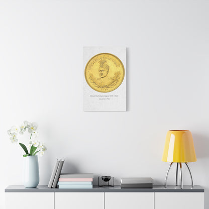 Pahlavi Coin Matte Canvas Wall Art