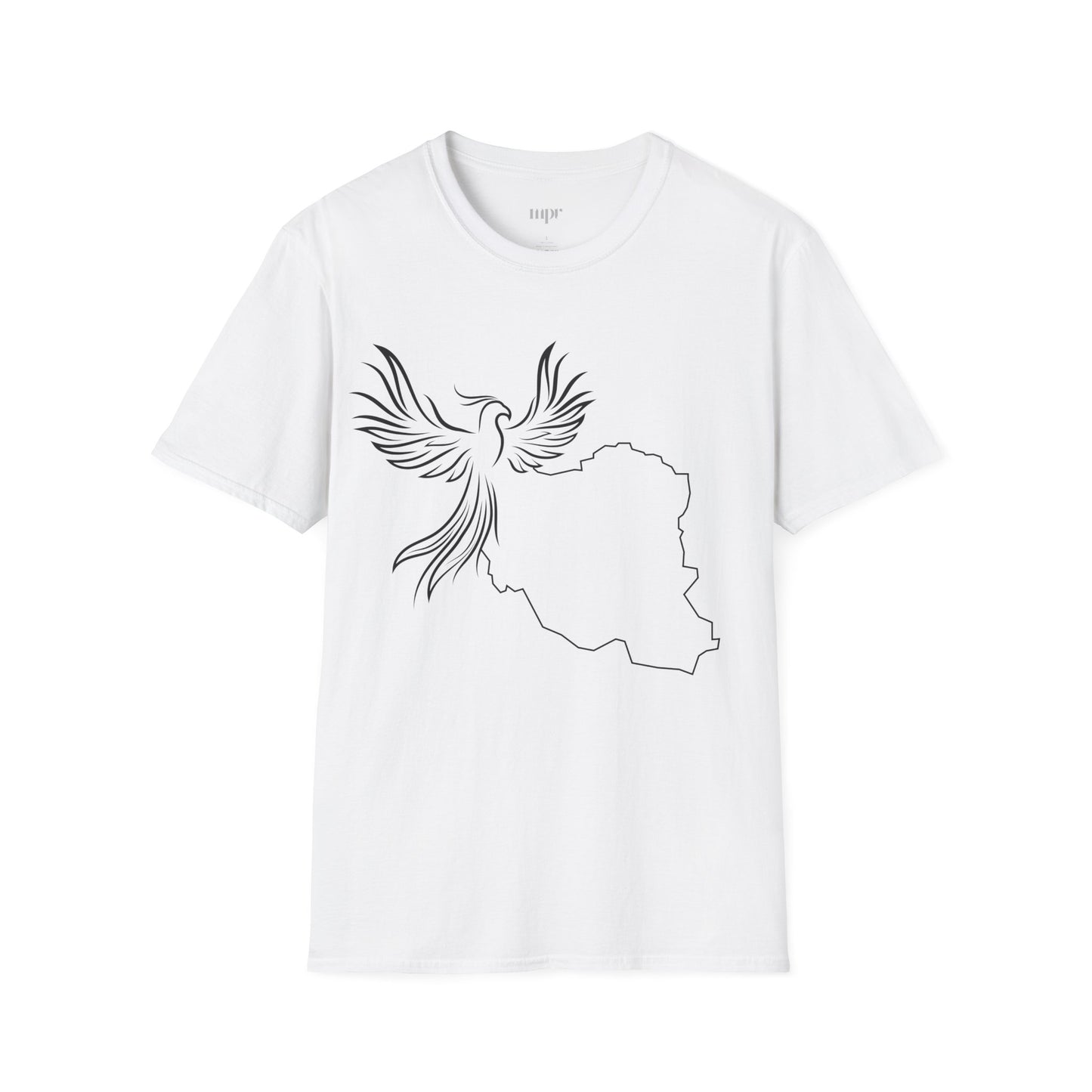 Iran Map and Simorgh Unisex T-Shirt