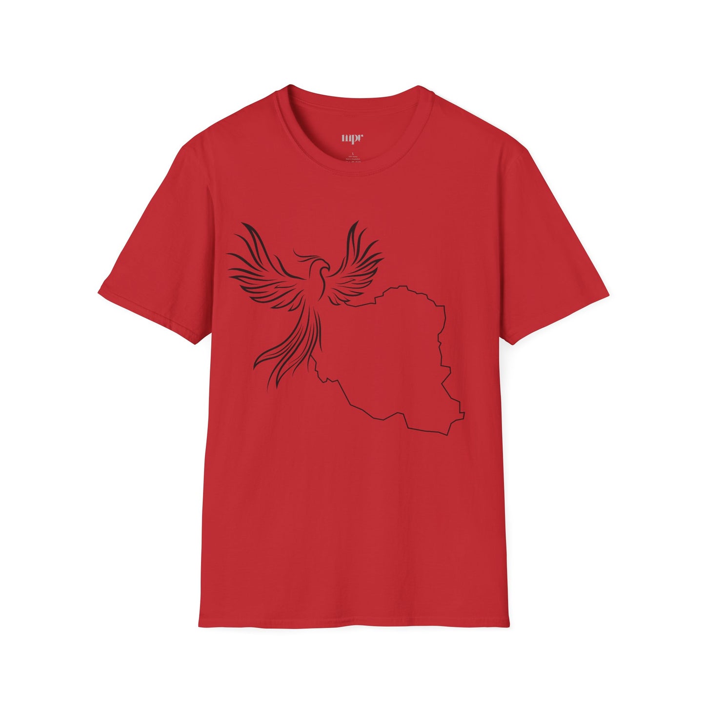 Iran Map and Simorgh Unisex T-Shirt