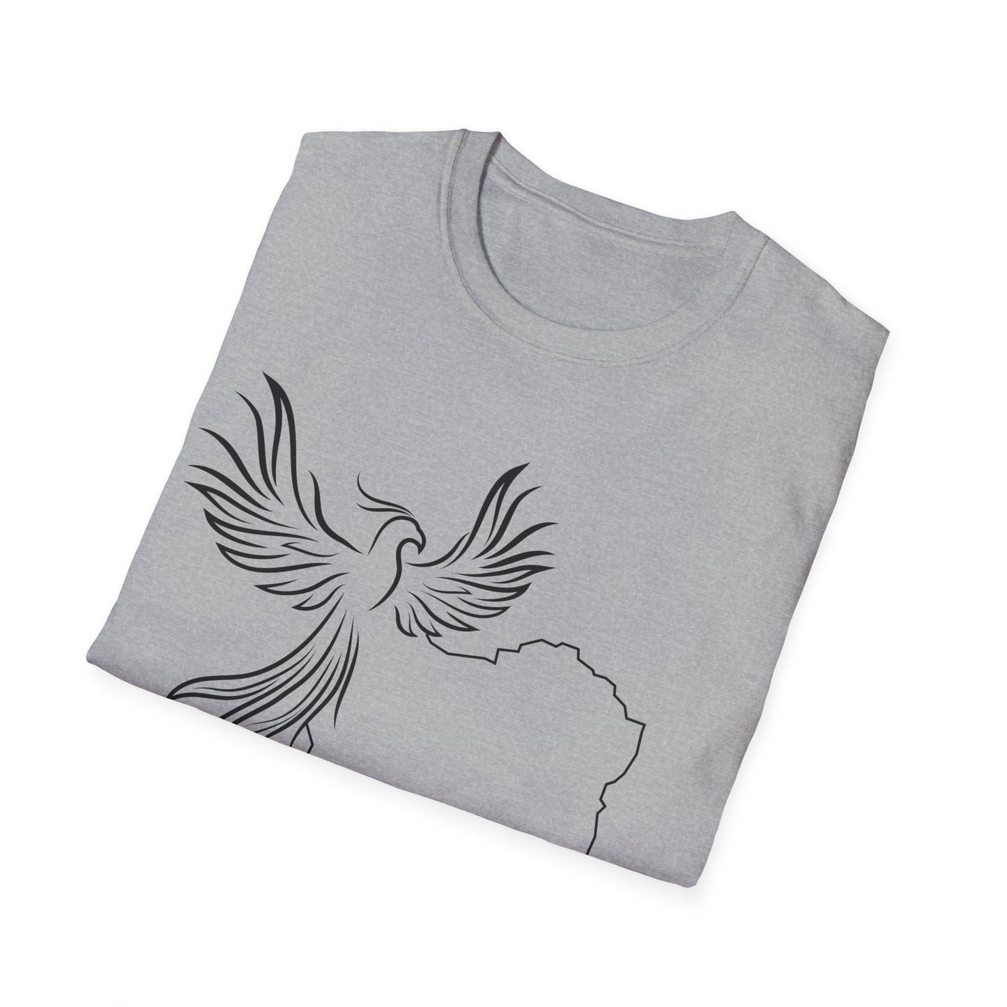 Iran Map and Simorgh Unisex T-Shirt