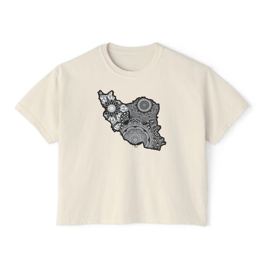 Iran Map Women's Boxy Tee