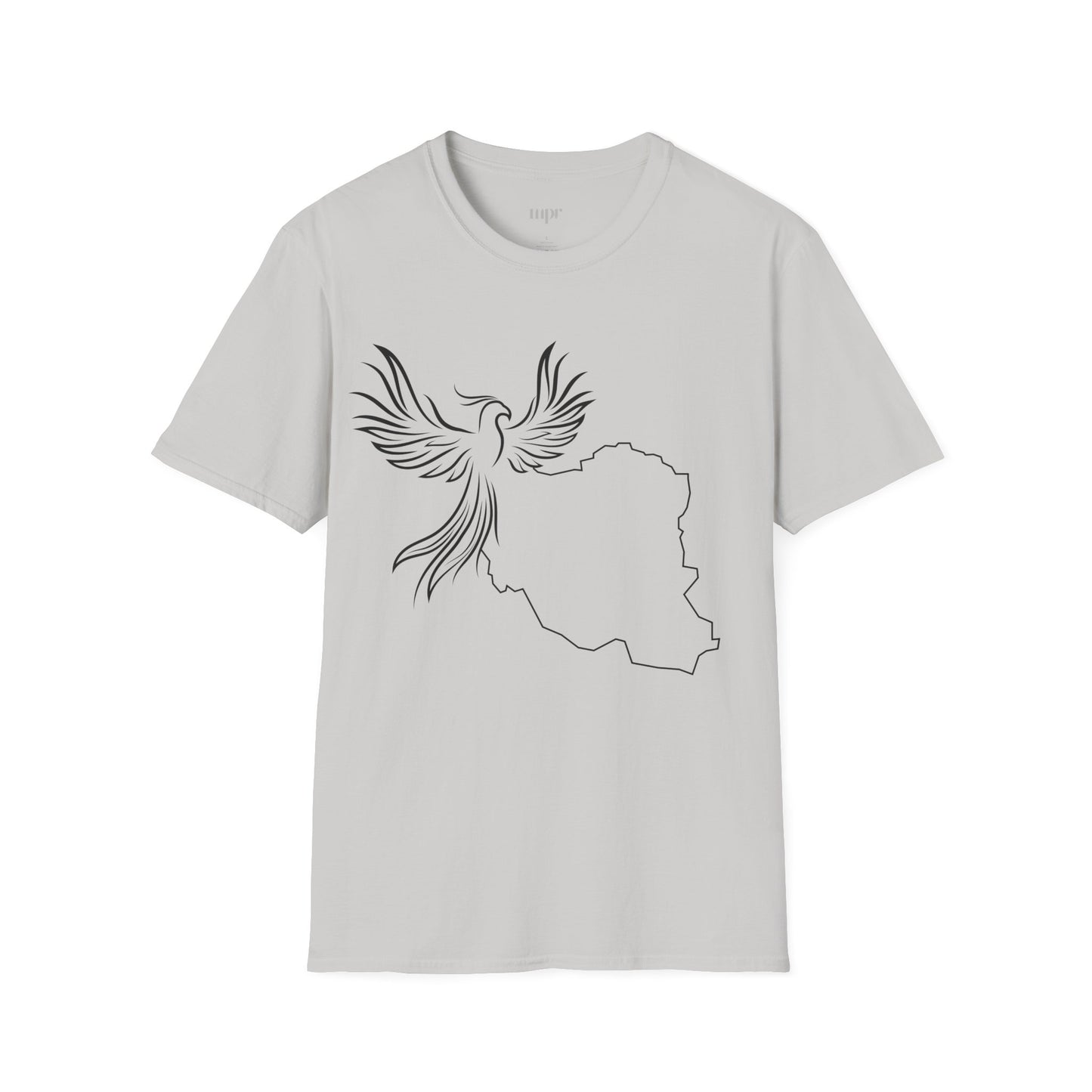 Iran Map and Simorgh Unisex T-Shirt