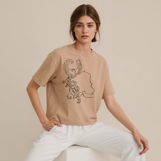 Simorgh and Iran Women's Boxy Tee