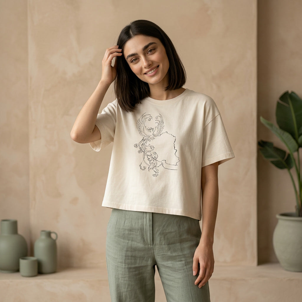 Simorgh and Iran Women's Boxy T-shirt