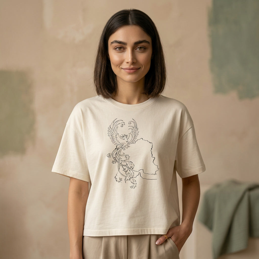 Simorgh and Iran Women's Boxy T-shirt